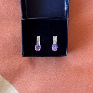 Sterling Silver Amethyst Earrings